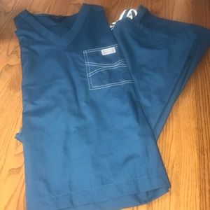 Carribean blue blue sky scrubs